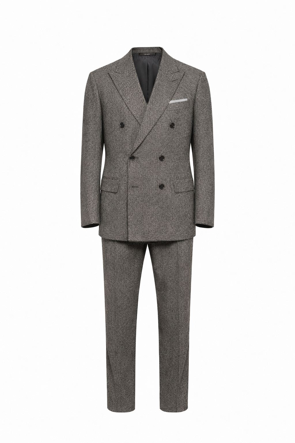 Organic Loden (Natté Loden) - Grey melange / light sample