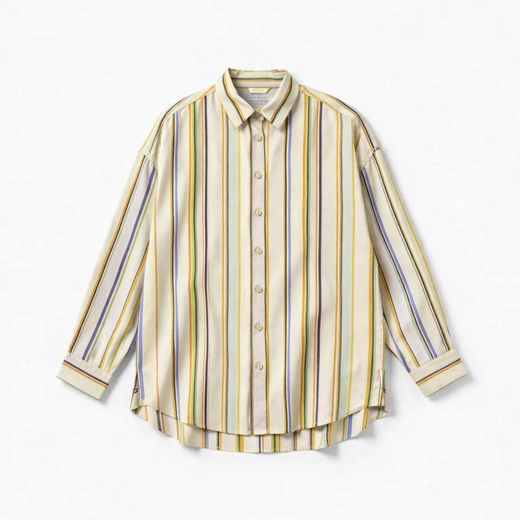 Sergé Tencel Re-Life - Rayures d'été