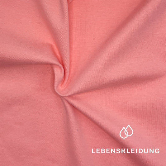 Re-Life Bio Baumwolle Stretch Jersey Stoff Koral