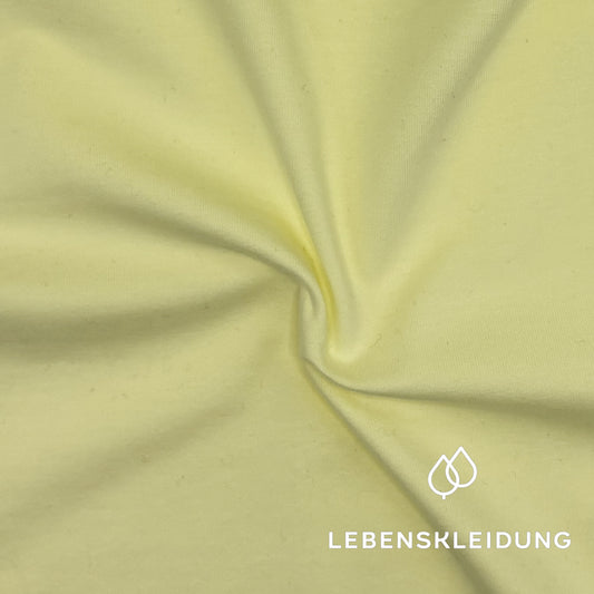 Re-Life Bio Baumwolle Stretch Jersey Stoff Gelb
