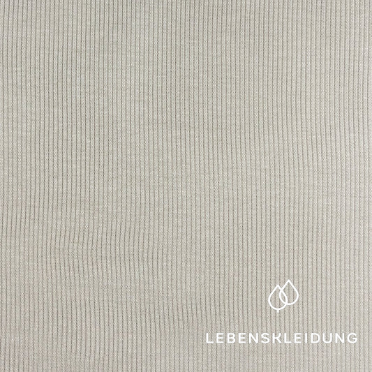 Re-Life Sweatstoff Baumwolle & recyceltes Polyester Taupe