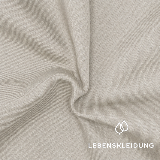 Re-Life Sweatstoff Baumwolle & recyceltes Polyester Taupe - komplette Originalrollen