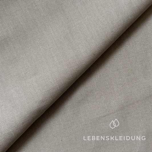 Re-Life Oxford Hemdenstoff - Creme – Detailansicht