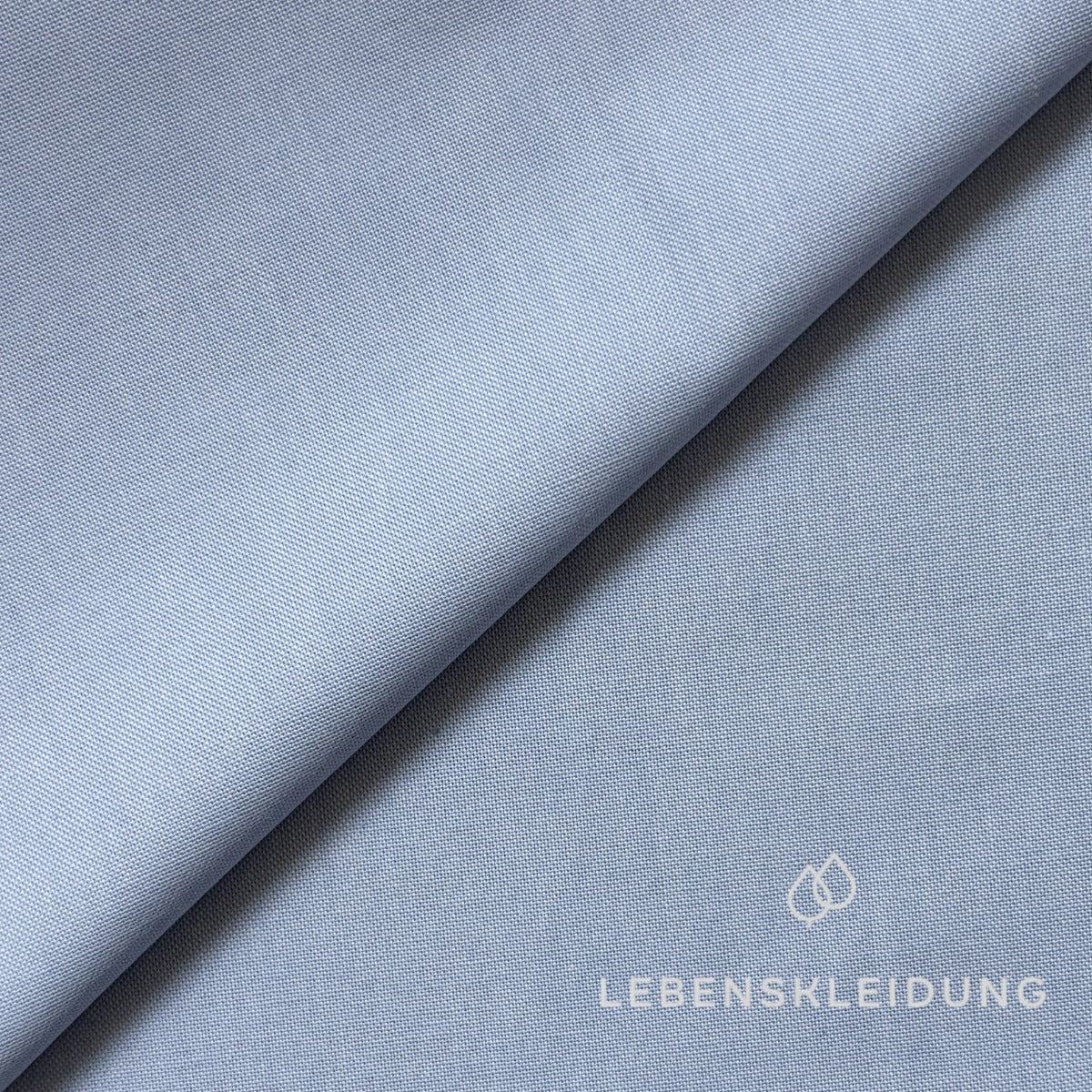Tissu pour chemise Oxford Re-Life - échantillon bleu ciel – Gros plan