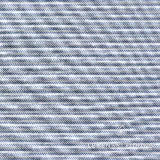 Re-Life Oxford Hemdenstoff - Hellblau - Weiß gestreift – Detailansicht