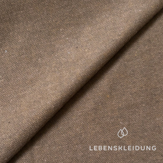 Re-Life Flanell Stoff - Caramel Muster – Detailansicht