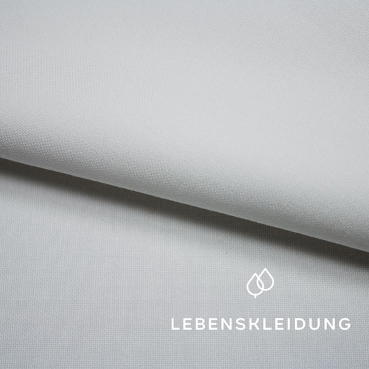 Organic Canvas Fabric - White sample – Detail view