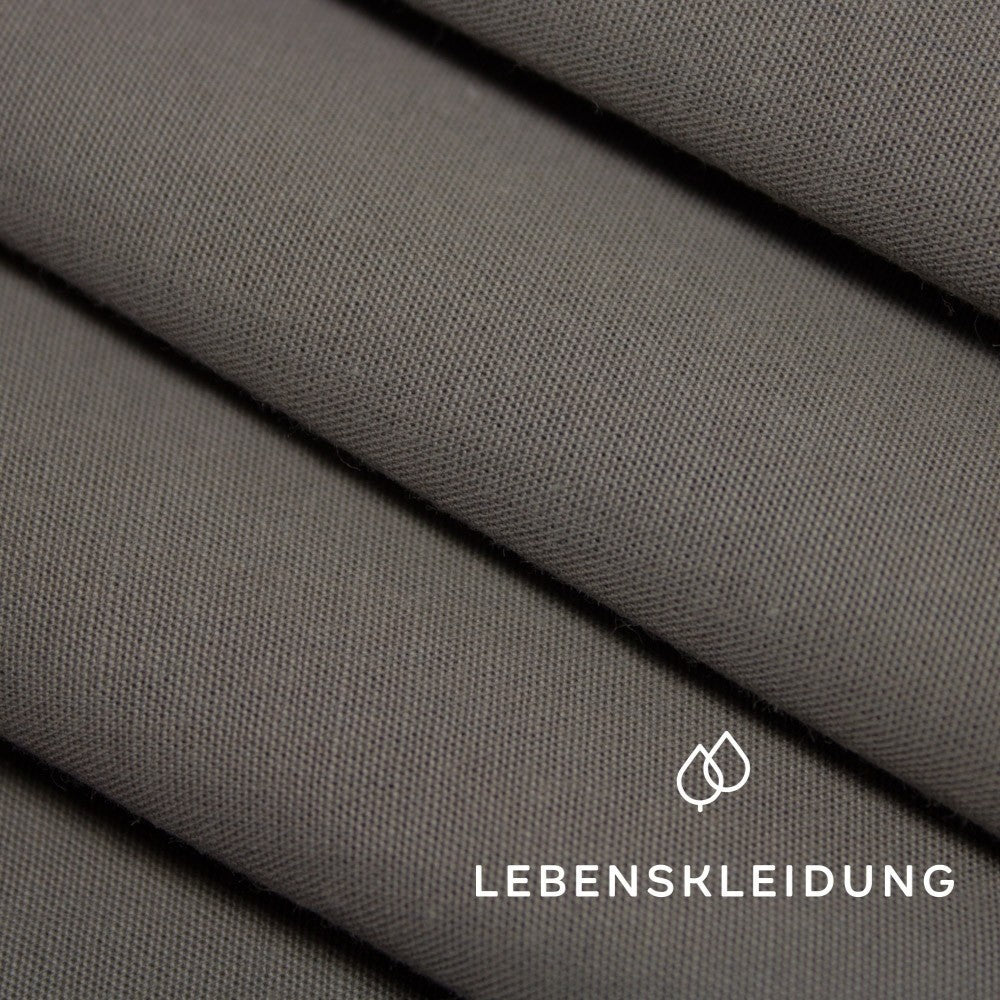 Chambray bio - Anthracite-Gris clair – Vue détaillée