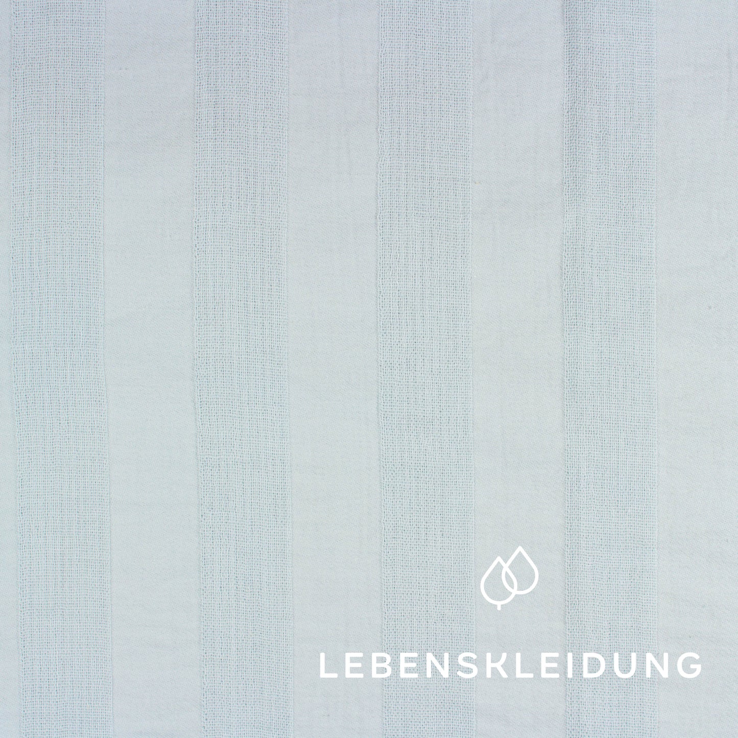 Bio Crincle - Hellblau Muster – Detailansicht