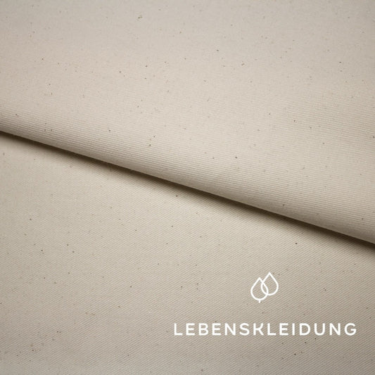 Organic twill - natural sample – Detail view