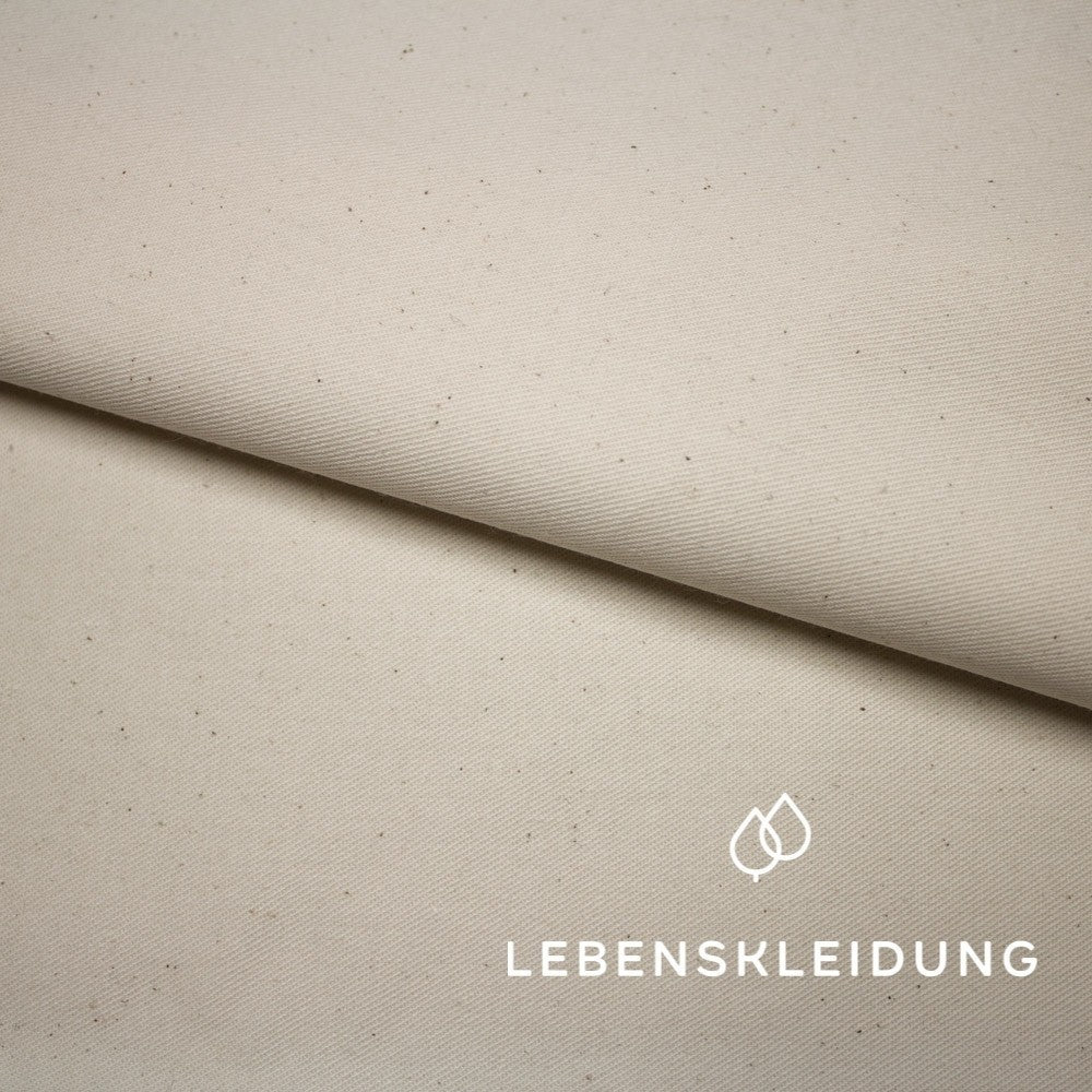 Organic twill - natural sample – Detail view