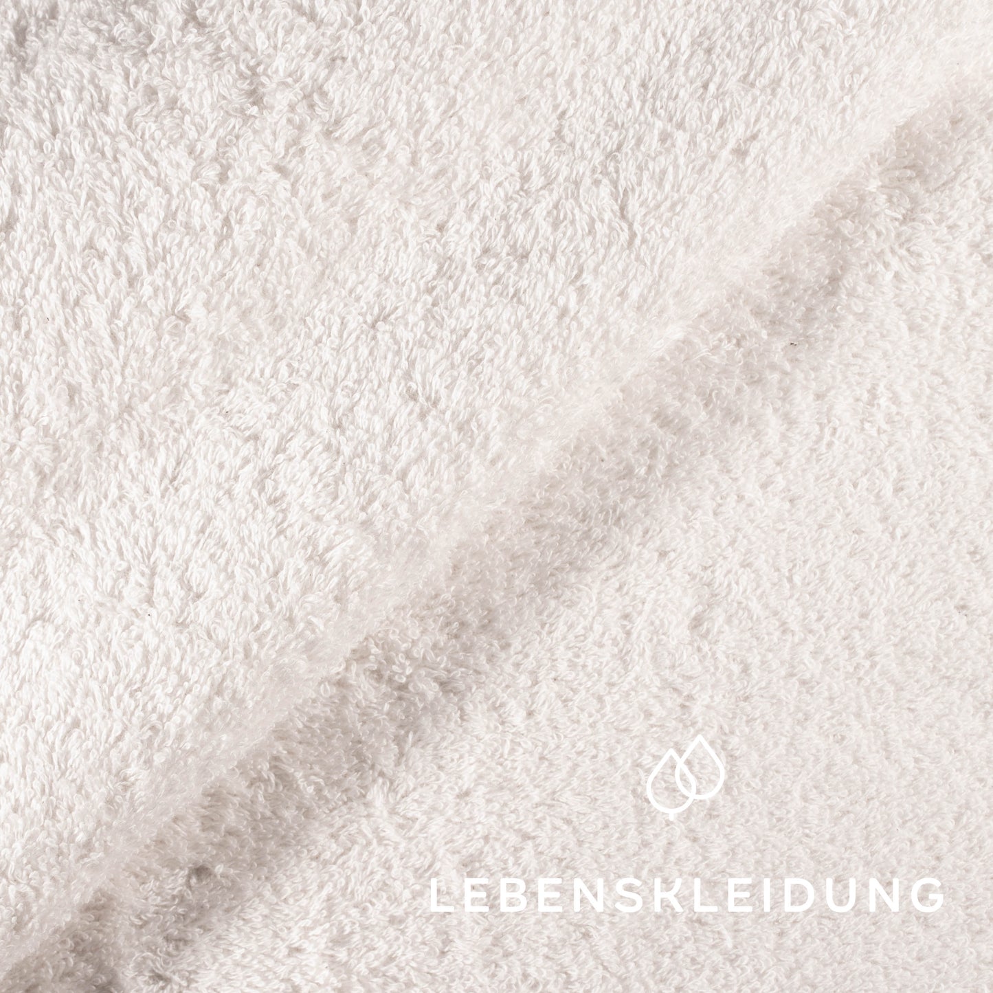 Tissu éponge bio mélangé - échantillon naturel – Gros plan