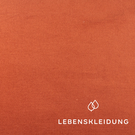 Organic fine corduroy 1mm - Caramel – Detail view