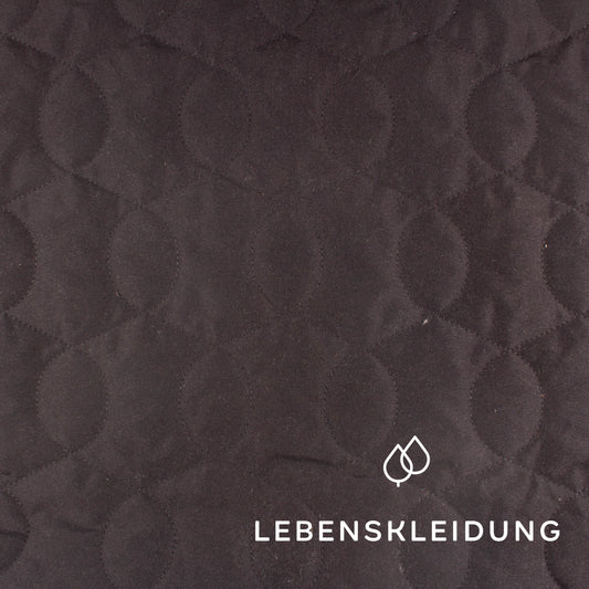 Bio Recycled Quilt - Schwarz – Detailansicht