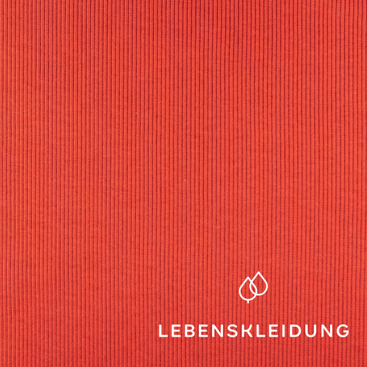 Bio Bündchen Stoff - Blood Orange Muster – Detailansicht