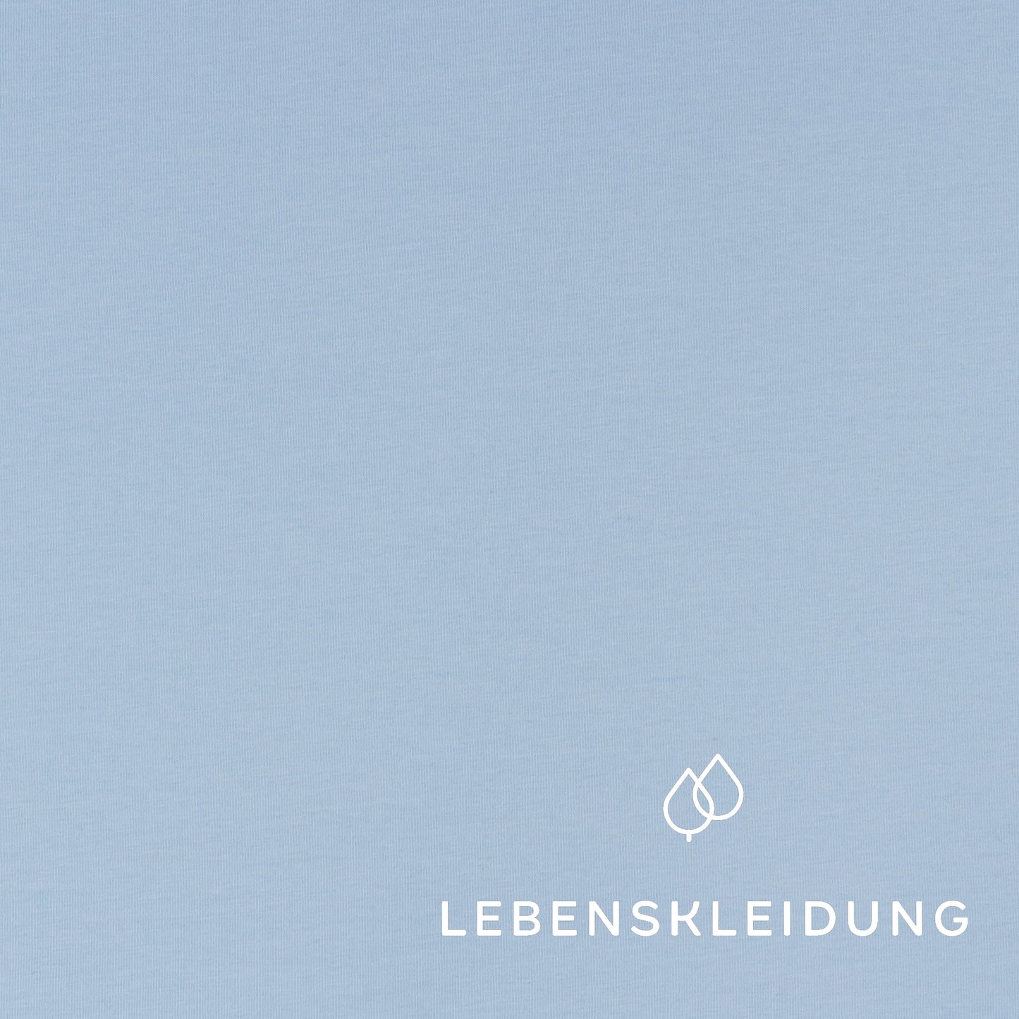Organic Stretch Jersey Fabric - Pale Sky sample – Detail view