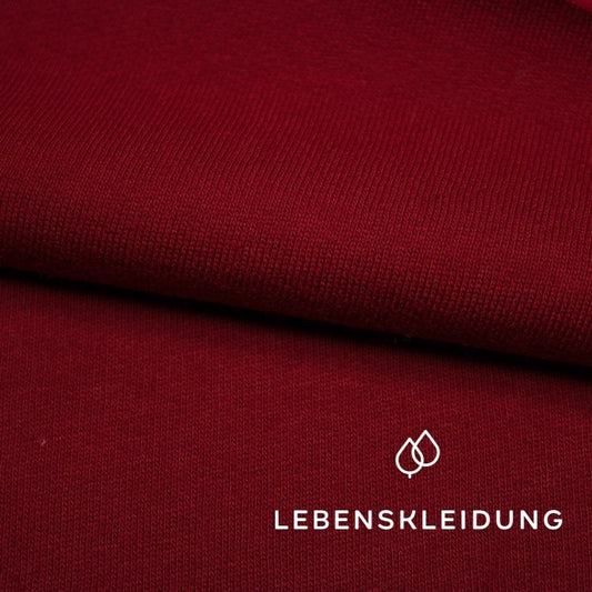 Organic medium-weight sweatshirt - Chili – Detail view