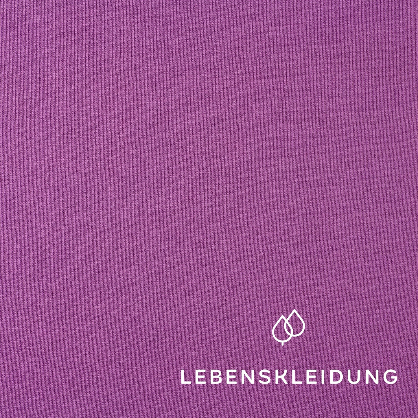 Tissu molletonné en coton bio brossé - Raisin doux – Gros plan