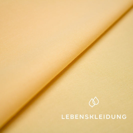 Bio Satin glatt - Apricot – Detailansicht