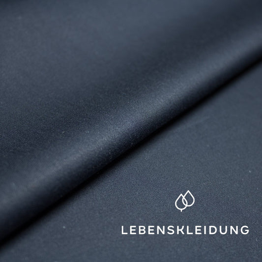 Organic satin smooth - Navy blue – Detail view