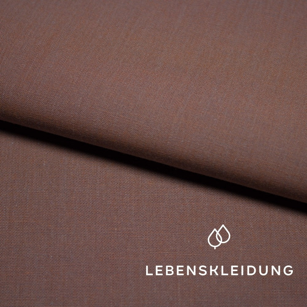 Organic Chambray - Carnelian sample – Detail view