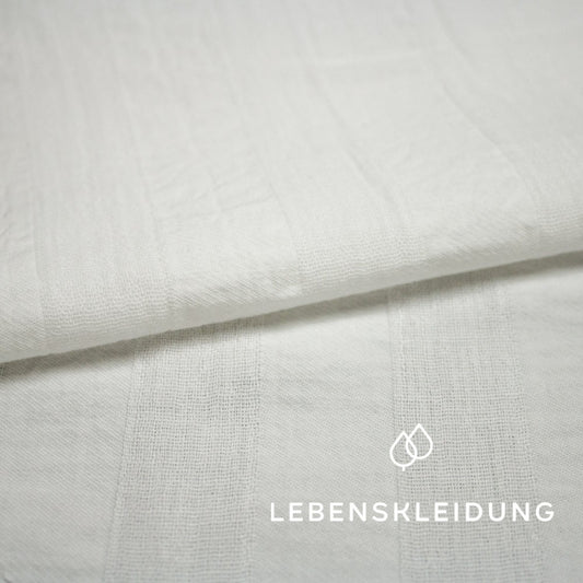 Organic Crinkle - White without optical brighteners sample – Detail view