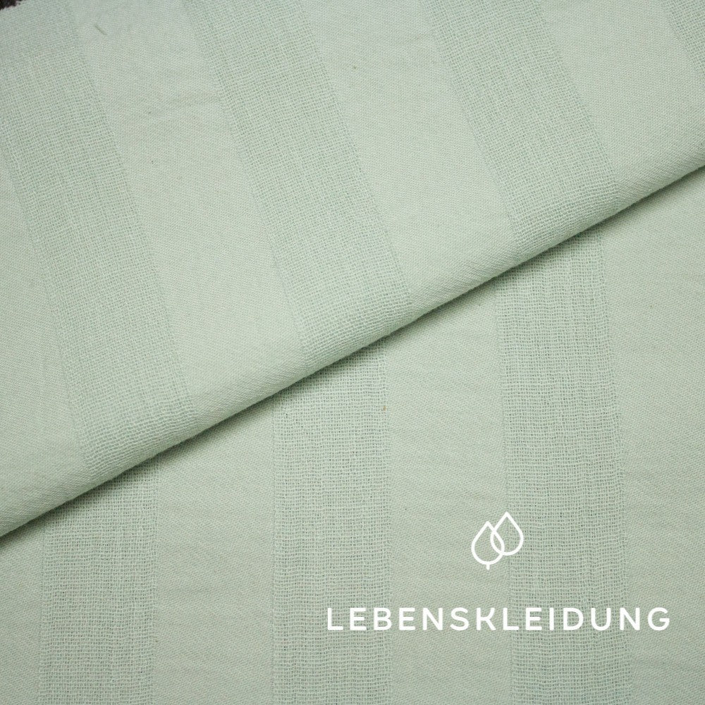 Bio Crincle - Salbei Muster – Nahaufnahme