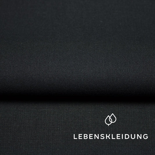 Bio Cretonne - Schwarz Muster – Detailansicht