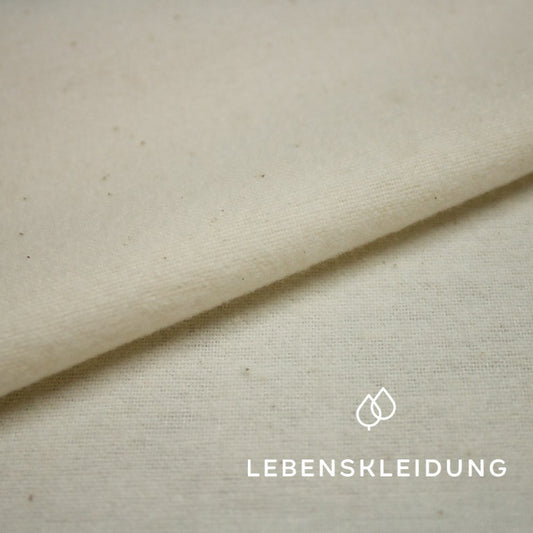 Organic flannel - natural - brushed on both sides – Detail view