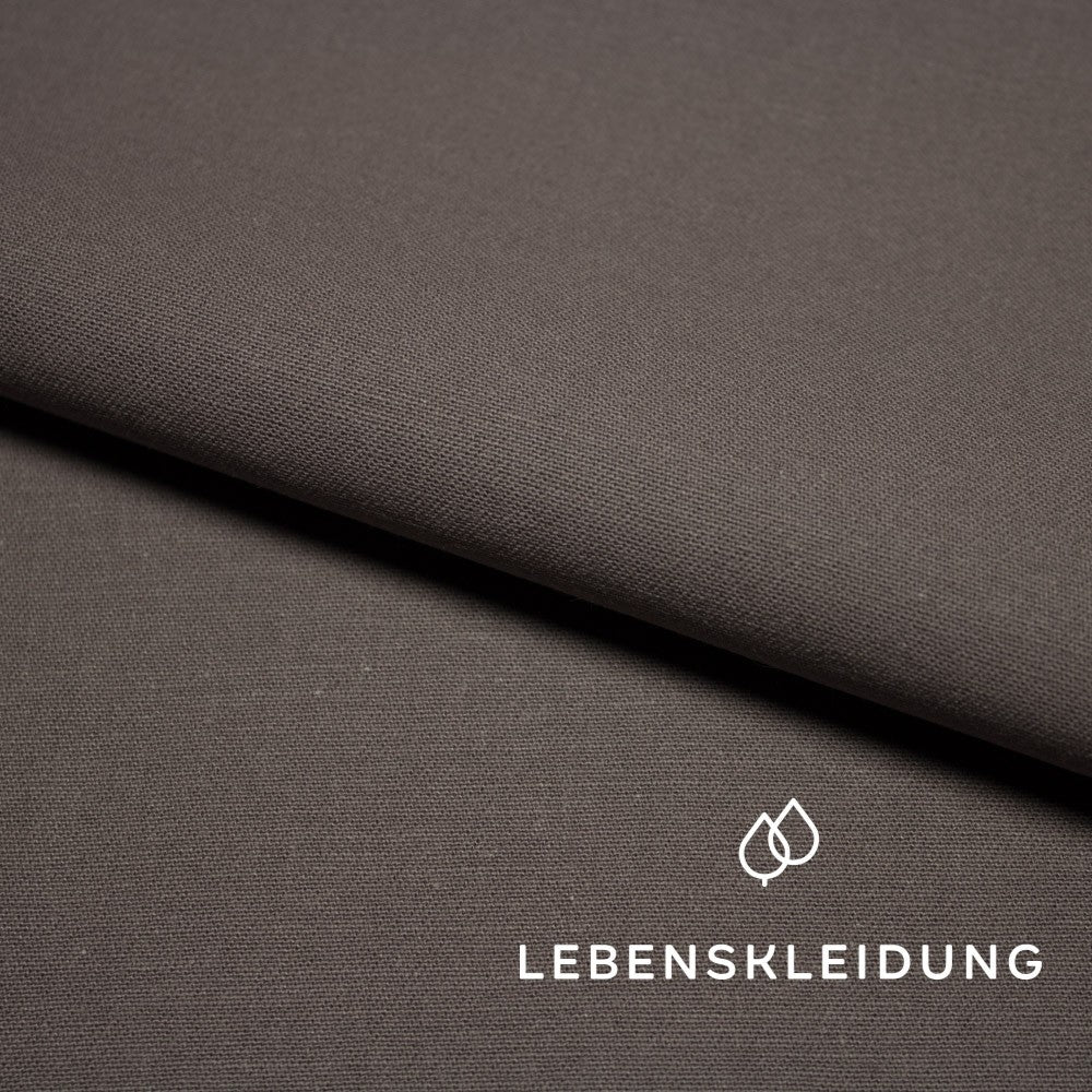 Bio Köper - Khaki Muster – Detailansicht