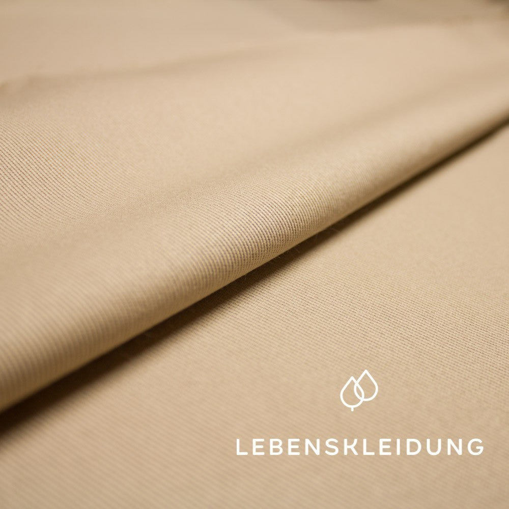 Organic twill - Beige sample – Detail view