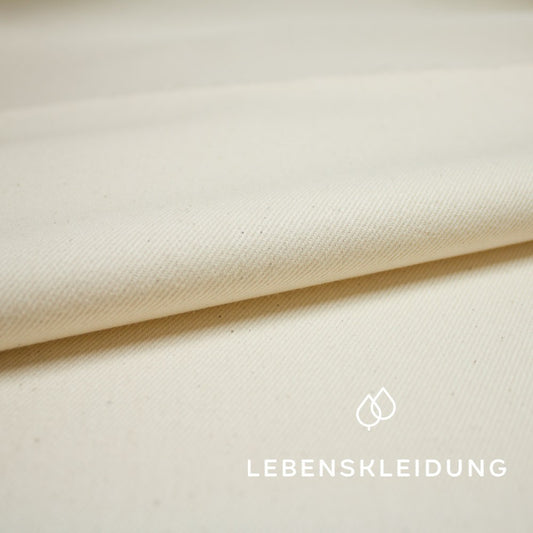 Organic twill - natural sample – Detail view