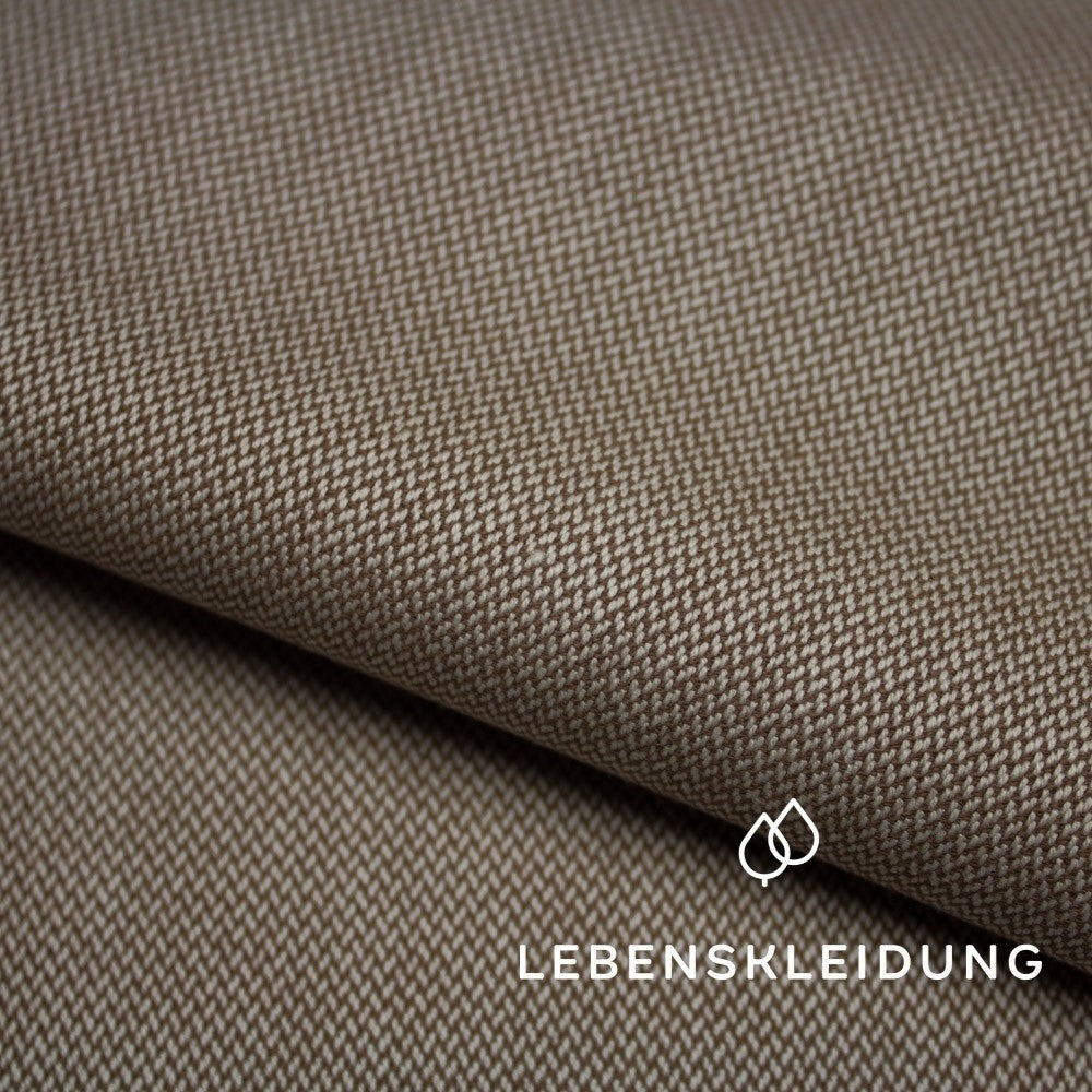 Bio Kreuzköper - Natur-Braun – Detailansicht