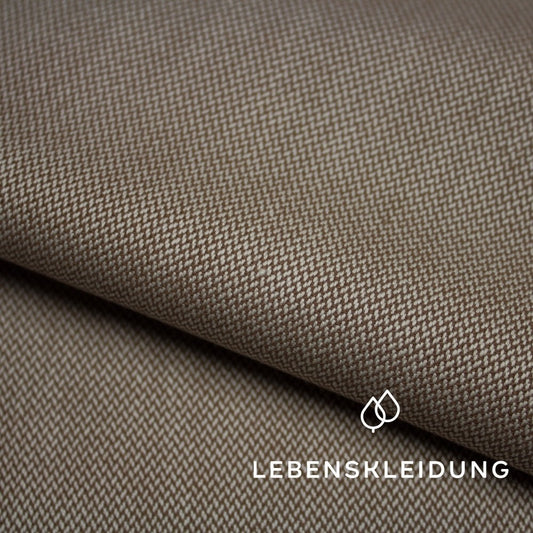 Organic twill - natural brown sample – Detail view