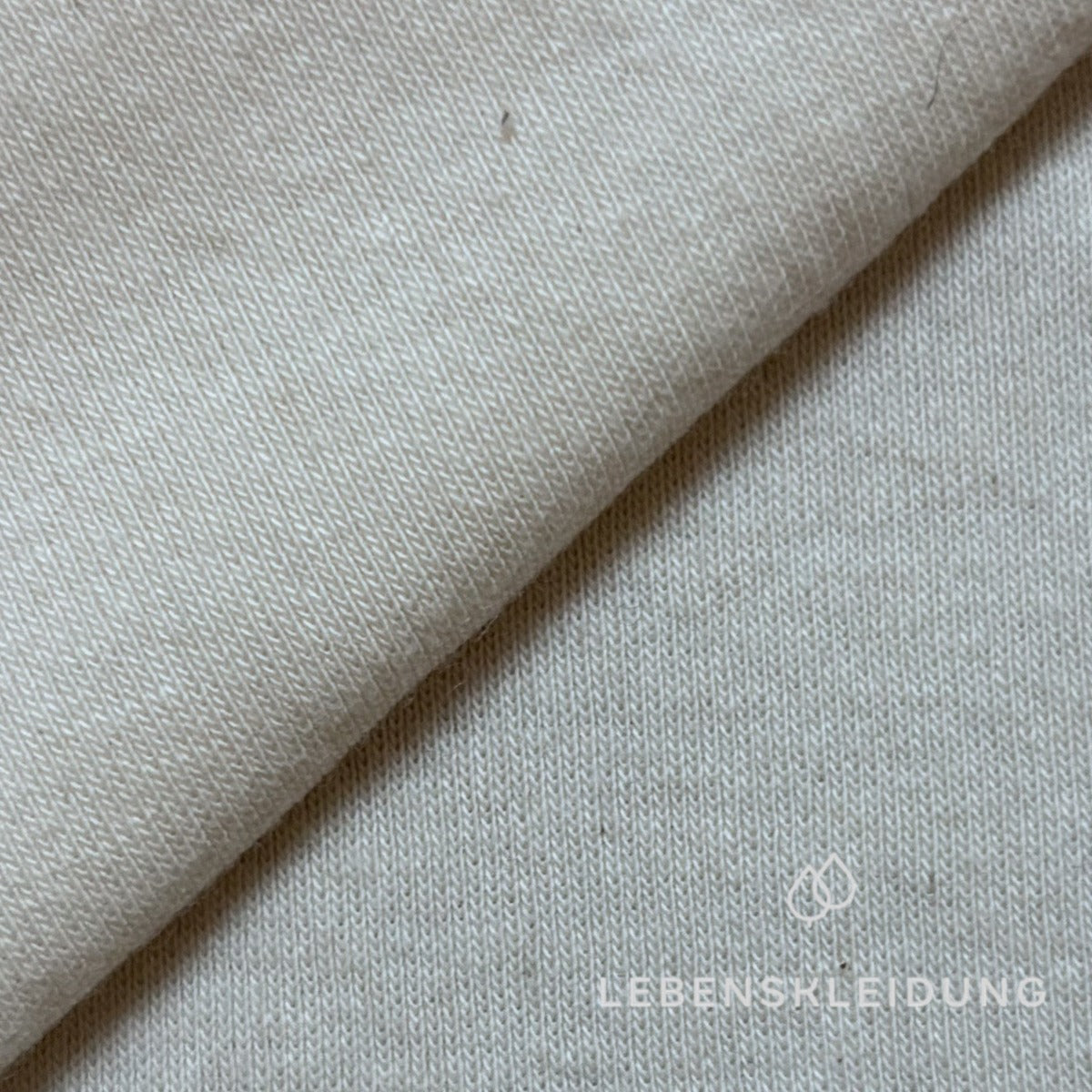 Organic ribbing fabric - natural sample