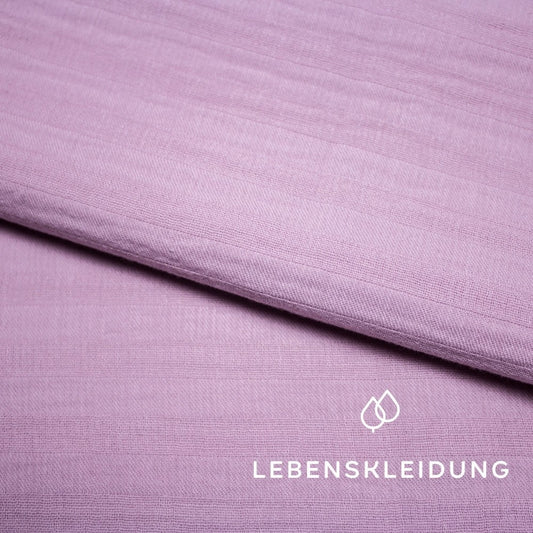Bio Musselin - Malve – Detailansicht