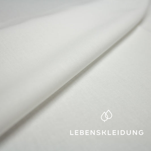 Bio Linon/Renforce - Weiß ohne optische Aufheller – Detailansicht