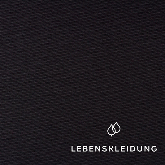 Bio Canvas Stoff - Schwarz Muster – Detailansicht