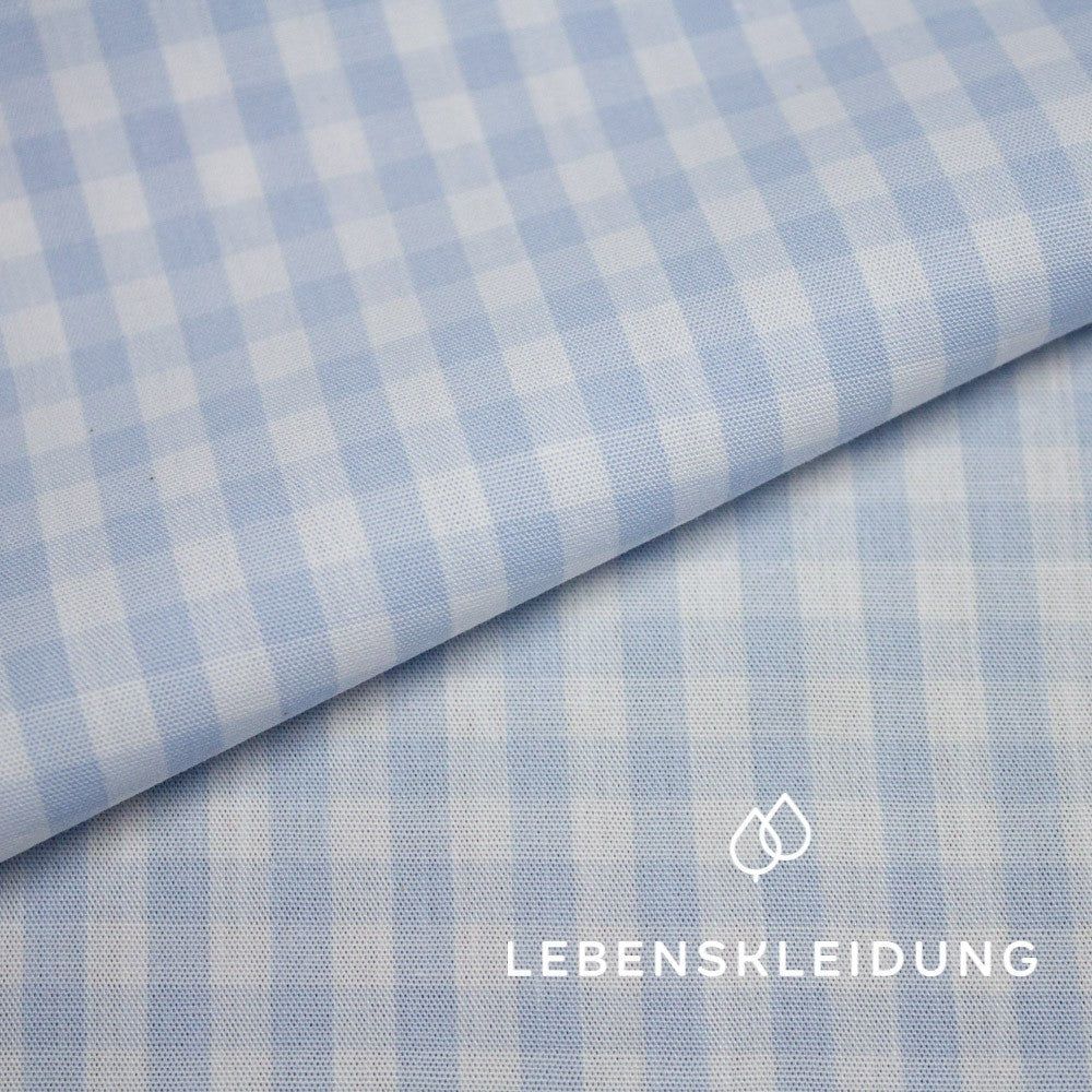 Organic Vichy - Light Blue sample – Detail view