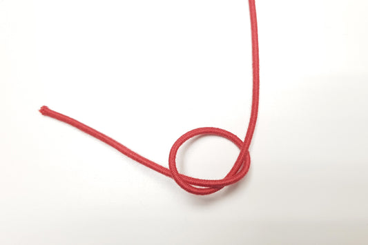 Bio Gummischnur für leichte bis mittelschwere Stoffe - 2,2 mm - Rot – Detailansicht