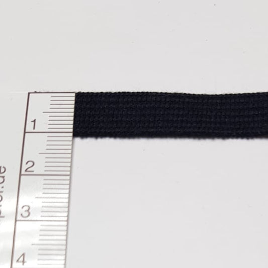 Élastique bio - 9,5 mm - noir - léger – Vue détaillée