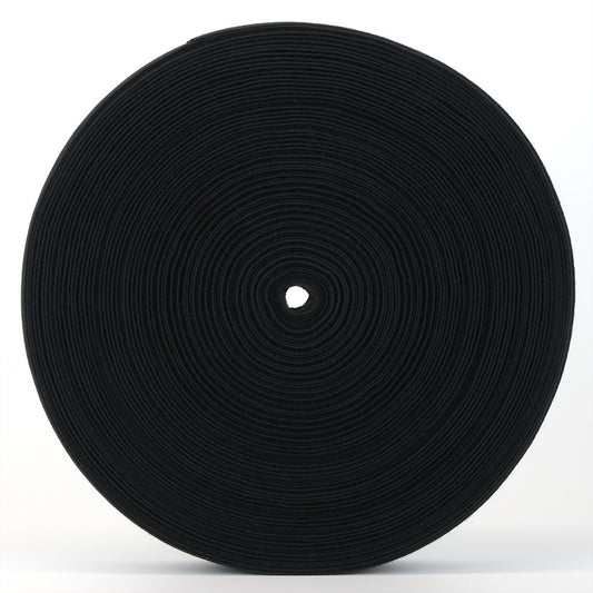 Élastique bio - 40 mm - noir - léger *ROULEAU COMPLET* – Vue détaillée