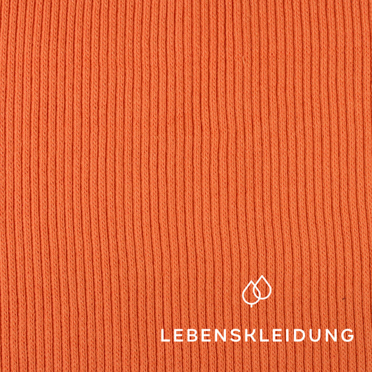 Organic Heavy Knit - Apricot Sunset sample – Detail view