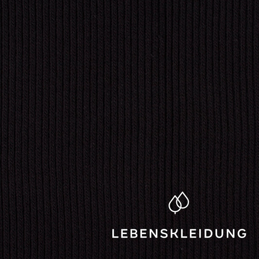 Bio Heavy Knit - Schwarz – Detailansicht