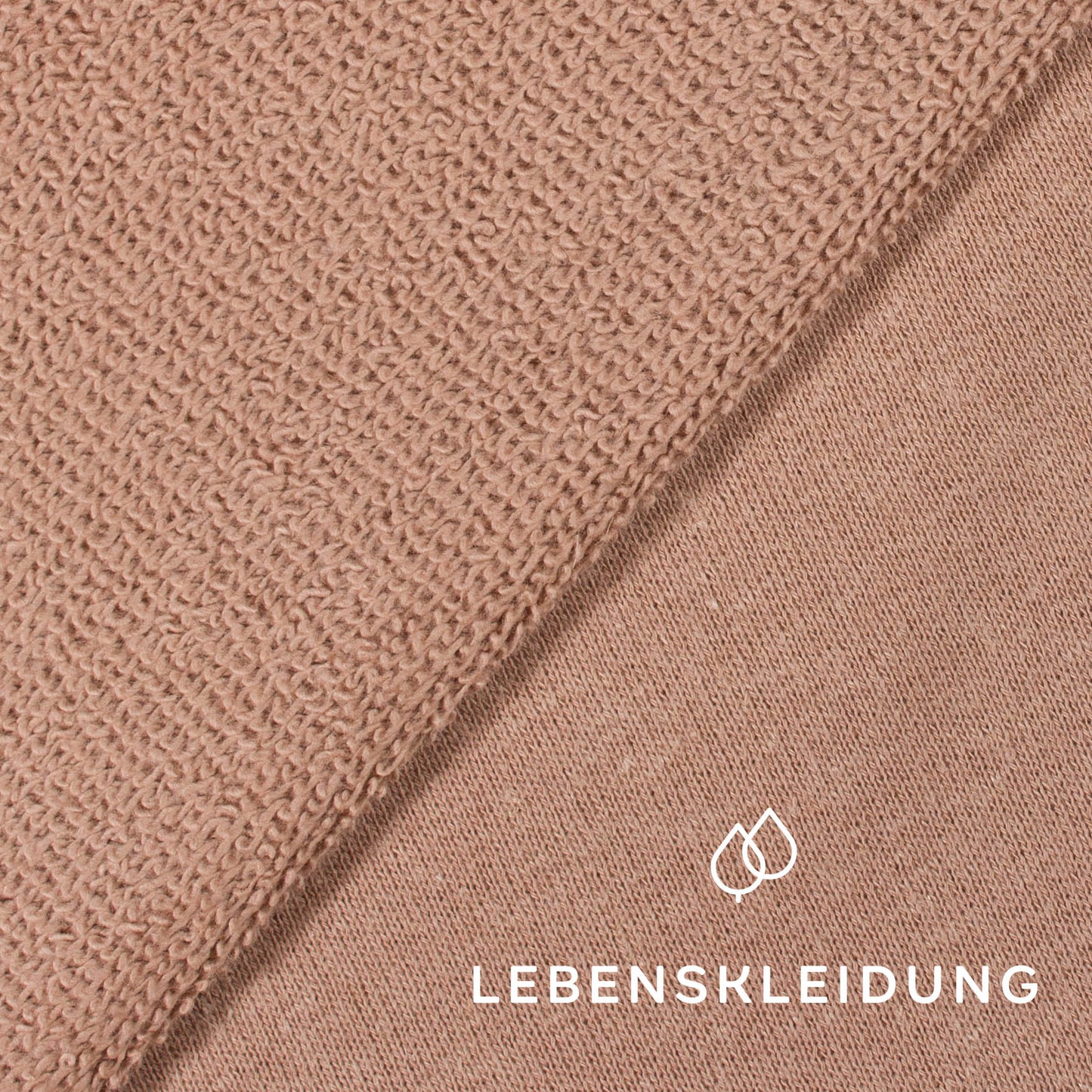 Sweat en coton et chanvre bio - Taupe foncé – Gros plan