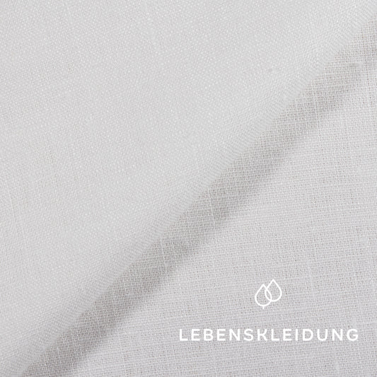 Leinen Stoff - Weiß – Detailansicht