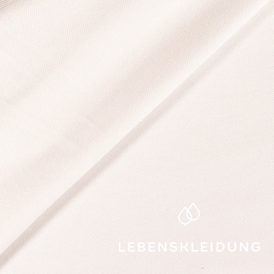 Bio Pique Stoff - White – Detailansicht