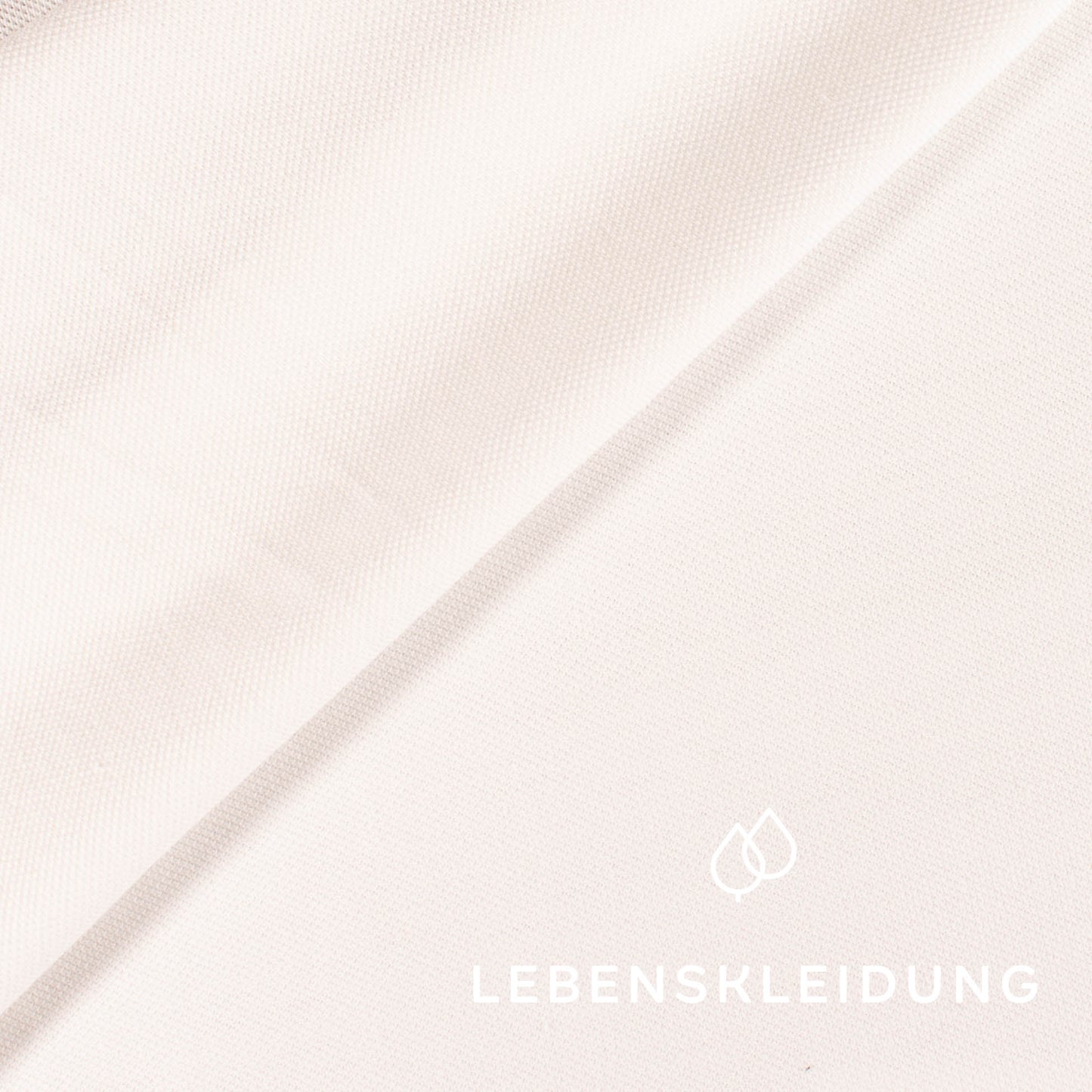 Tissu piqué biologique - échantillon blanc – Vue détaillée