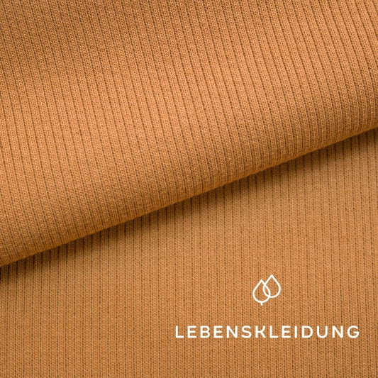 Bio Bündchen Stoff - Almond Muster – Detailansicht