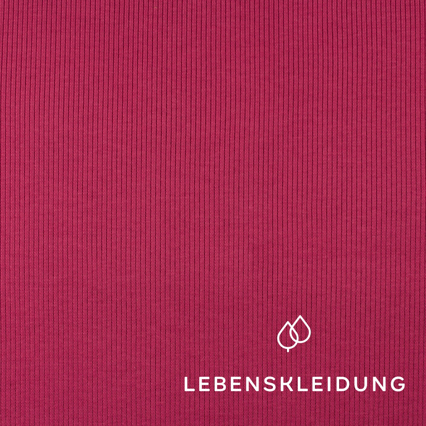 Bio Bündchen Stoff - Hibiscus – Detailansicht